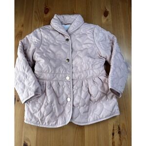 Toddler Girls' Liv & Lottie Pink Quilted Heart Jacket Size 3T